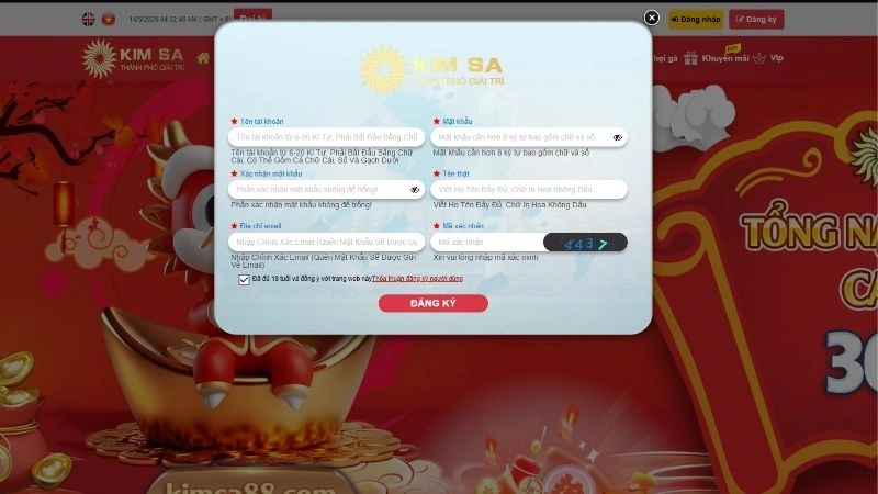 Hướng dẫn đăng ký tài khoản trên Kimsa