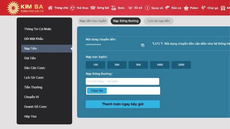 Nạp tiền Kimsa - điều gamer cần nắm rõ